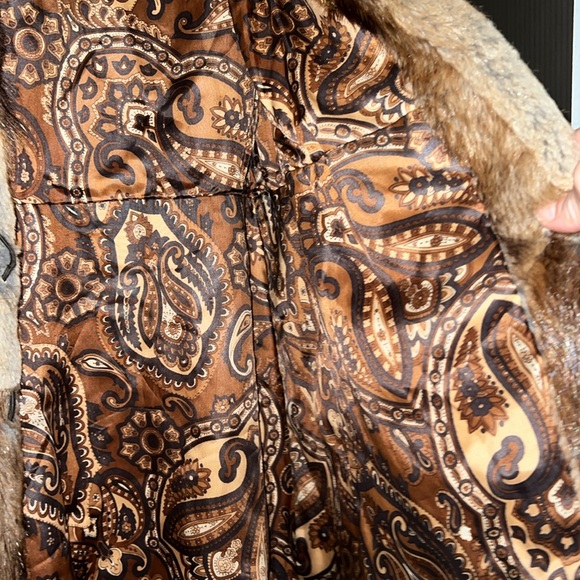 Vintage fur coat Bon Marche muskrat patchwork - Picture 11 of 12
